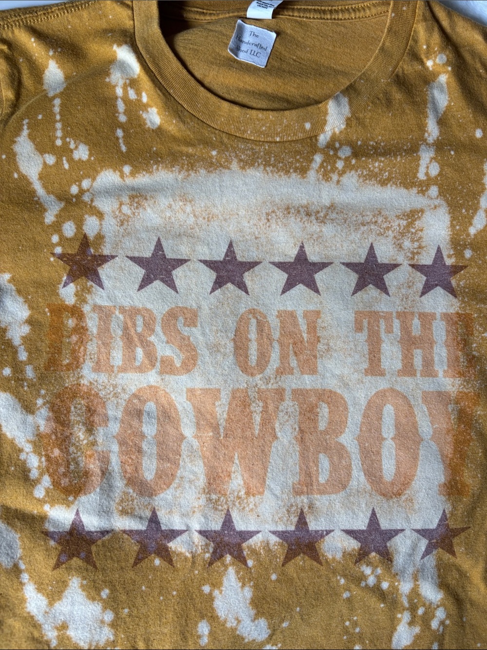 Boutique Handmade acid washed tee